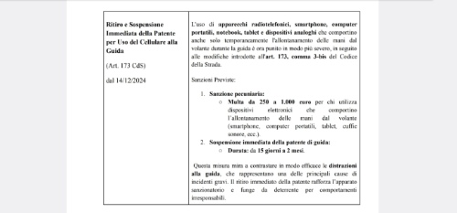 OCCHIO  AL  NUOVO  CODICE  DELLA  STRADA !!